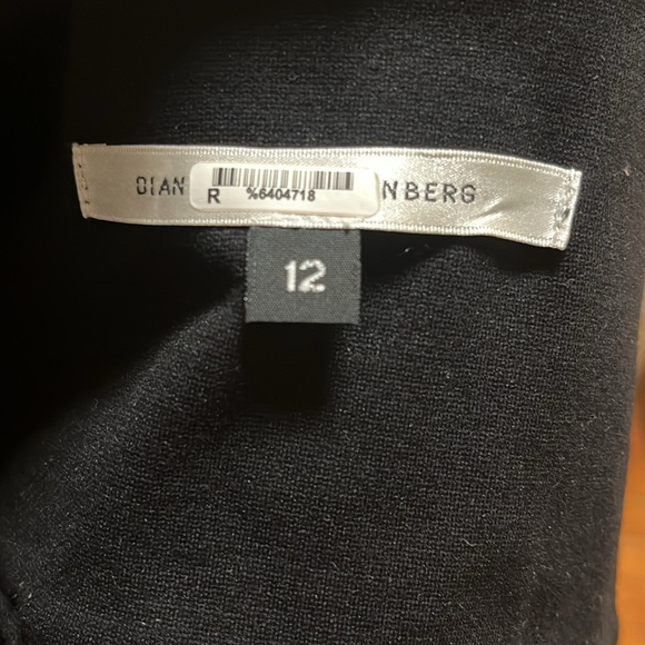 Diane Von Furstenberg 💖 Vintage Iconic Classic Wrap Dress, Black, Size 12, GUC - Picture 11 of 12